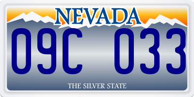 NV license plate 09C033