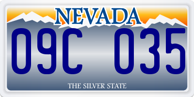 NV license plate 09C035