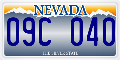 NV license plate 09C040