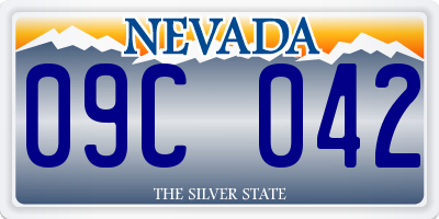 NV license plate 09C042