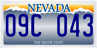 NV license plate 09C043