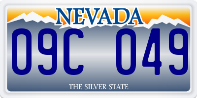 NV license plate 09C049