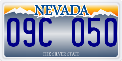 NV license plate 09C050