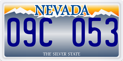 NV license plate 09C053