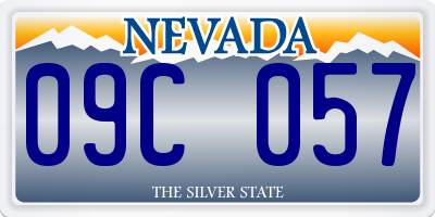 NV license plate 09C057