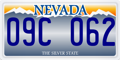 NV license plate 09C062