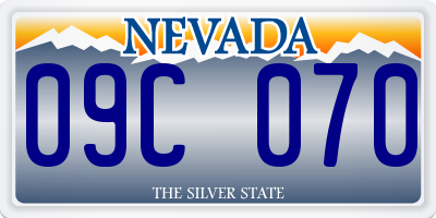 NV license plate 09C070