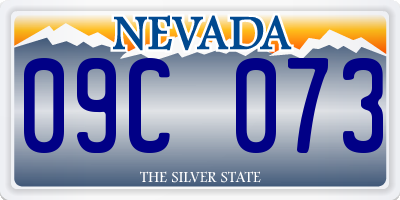 NV license plate 09C073