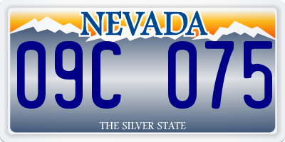 NV license plate 09C075