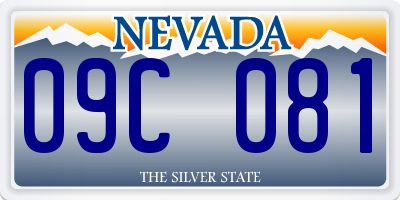 NV license plate 09C081