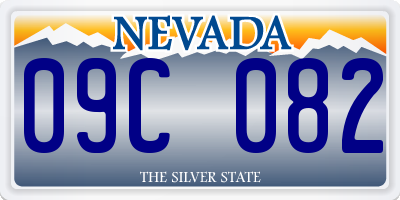 NV license plate 09C082