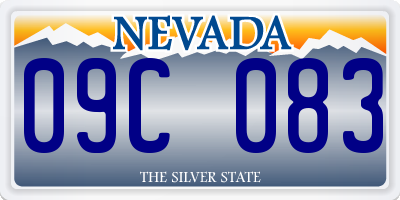 NV license plate 09C083