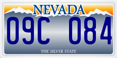 NV license plate 09C084