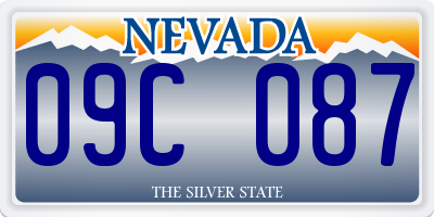 NV license plate 09C087