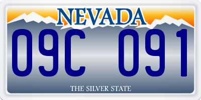 NV license plate 09C091