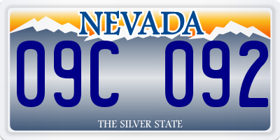NV license plate 09C092
