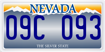 NV license plate 09C093