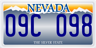 NV license plate 09C098