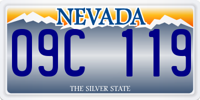 NV license plate 09C119