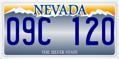 NV license plate 09C120