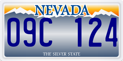 NV license plate 09C124