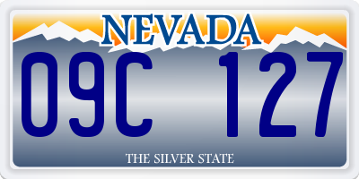 NV license plate 09C127