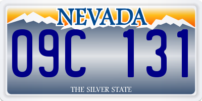 NV license plate 09C131