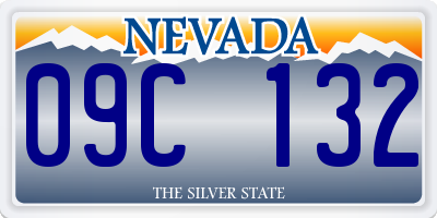 NV license plate 09C132