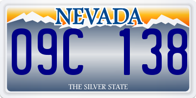 NV license plate 09C138