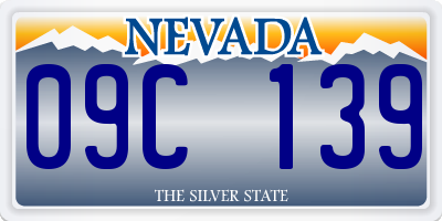 NV license plate 09C139