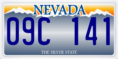 NV license plate 09C141