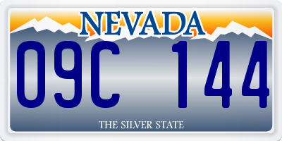 NV license plate 09C144