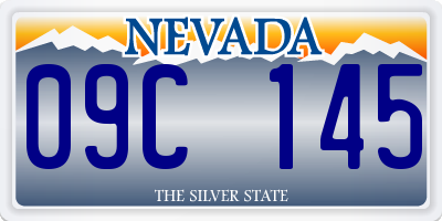 NV license plate 09C145