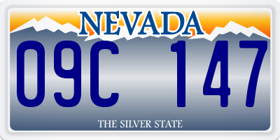 NV license plate 09C147