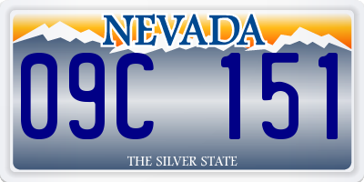 NV license plate 09C151