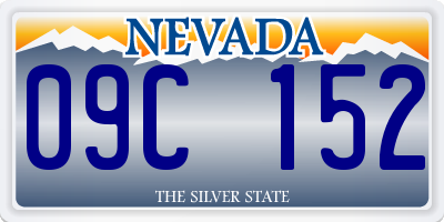 NV license plate 09C152