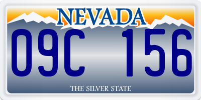 NV license plate 09C156