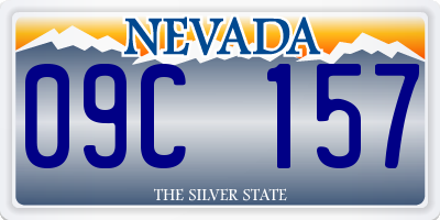 NV license plate 09C157