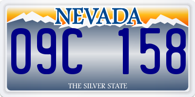 NV license plate 09C158