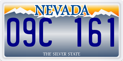 NV license plate 09C161