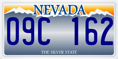 NV license plate 09C162