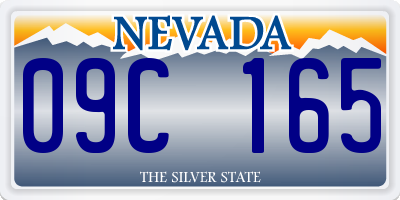 NV license plate 09C165