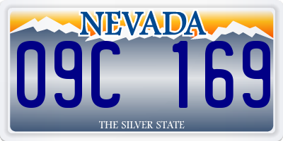 NV license plate 09C169