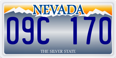 NV license plate 09C170