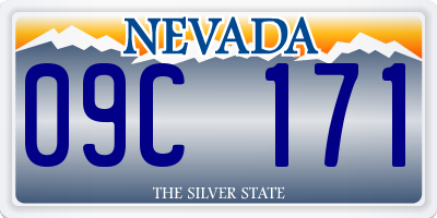 NV license plate 09C171