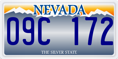 NV license plate 09C172