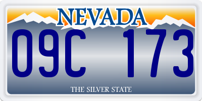 NV license plate 09C173
