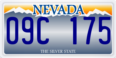 NV license plate 09C175