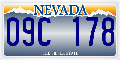 NV license plate 09C178