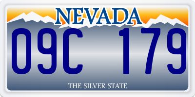 NV license plate 09C179